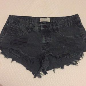 One teaspoon vintage black wash, destroyed denim